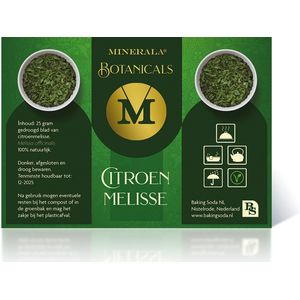 Citroenmelisse - 25 gram - Citroenkruid – Minerala Botanicals