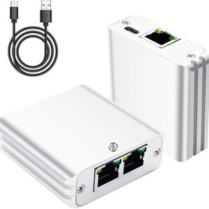 Equivera Ethernet Splitter - 2 Apparaten - 1000 Mbps