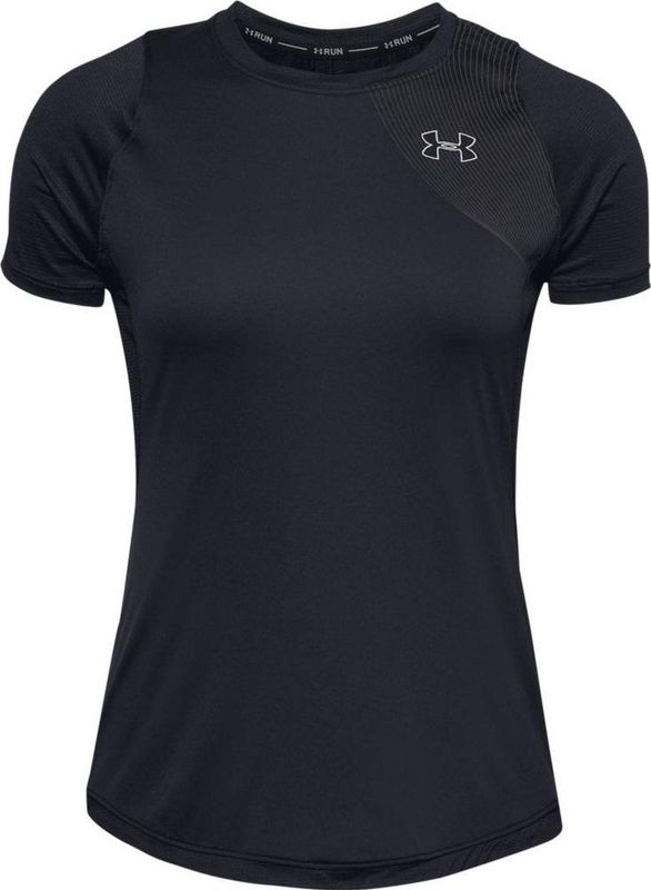 Under Armour - UA Qualifier Iso-Chill SS - Hardloopshirt - Black / Jet Gray / Reflective