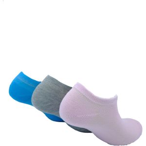 The Sockmaker sokken dames 36-41 - 3-pack Bamboo - duurzaam - Trainers - Blue Grey White