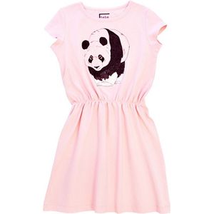 Hebe - jurk - panda - roze - Maat 86/92