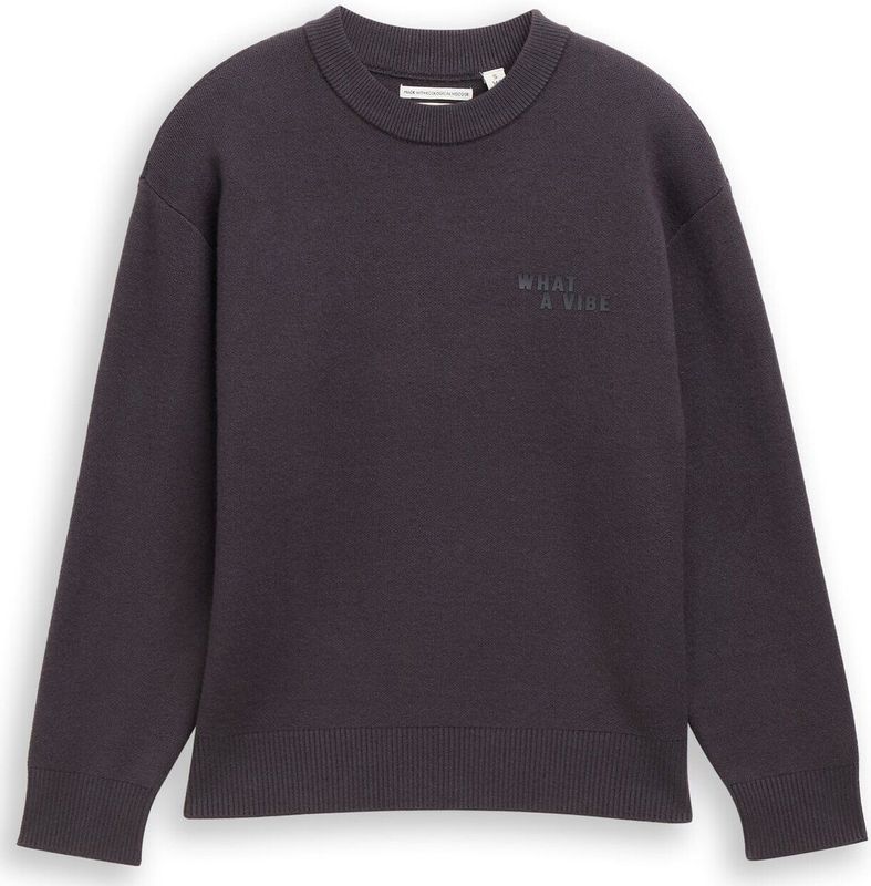 Tom Tailor Oversized gebreide trui met print