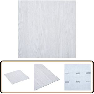Zelfklevende PVC vloerplanken wit 5,11m² Pvc Vloeren - Pvc Vloerplanken - Zelfklevende Vloerplanken - Laminaat Look - Vinyl Vloer