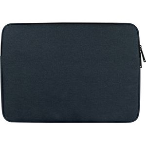Mobigear Laptophoes geschikt voor Polyester Laptop | Mobigear Oxford Sleeve (max 32 cm x 22 cm) Laptoptas Marineblauw