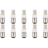 SPL - Ba15d - LED Lamp - Neutraal Wit - 2W - 200 lumen - LED Buislamp T17 - 10 Stuks