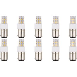 SPL - Ba15d - LED Lamp - Neutraal Wit - 2W - 200 lumen - LED Buislamp T17 - 10 Stuks