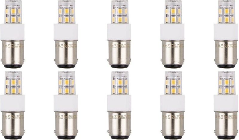 SPL - Ba15d - LED Lamp - Neutraal Wit - 2W - 200 lumen - LED Buislamp T17 - 10 Stuks