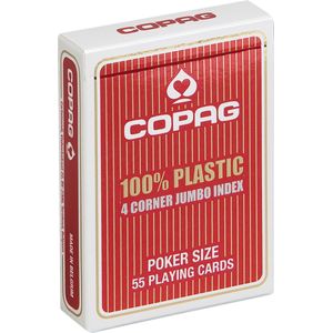 Plastic speelkaarten Index 4 hoeken Display - Copag