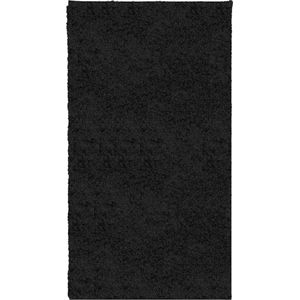 vidaXL-Vloerkleed-PAMPLONA-shaggy-hoogpolig-modern-60x110-cm-zwart