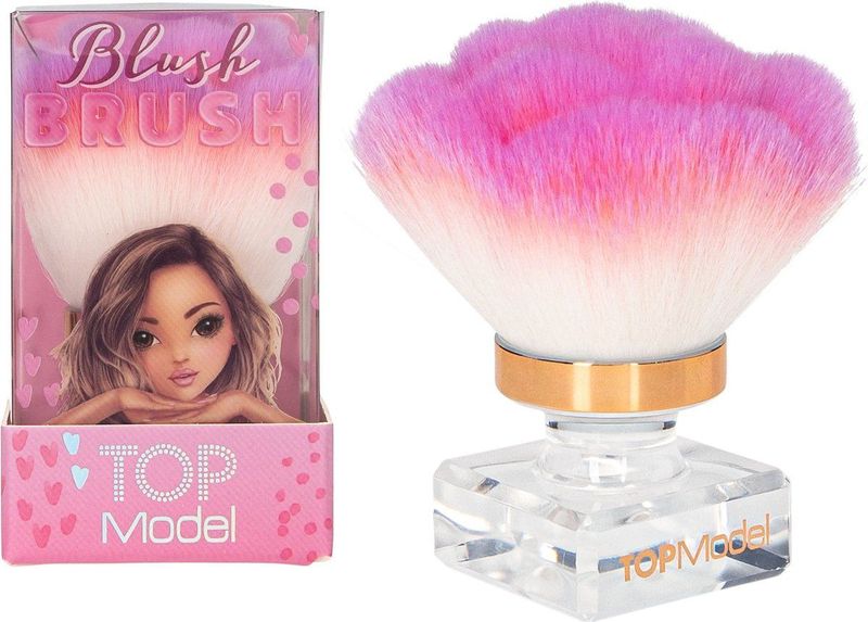 Depesche - TOPModel - Make-up Set - Roze en Wit - Borstelharen - 7,9 x 4,6 x 4,6 cm