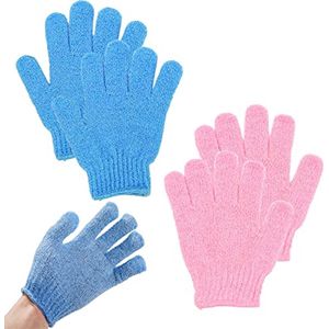 Exfoliërende Peeling Handschoenen voor het Lichaam - 2 Paar Badhandschoenen voor Peeling, Douche en Spa