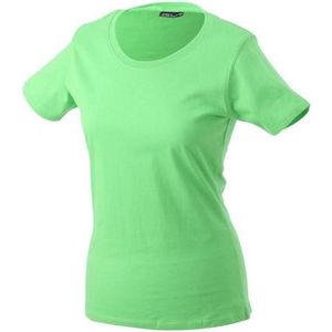 James and Nicholson Dames/dames Basic T-Shirt (Kalk groen)