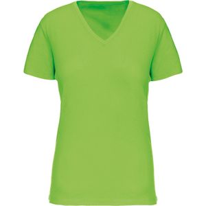Kariban Dames-t-shirt BIO150 IC V-hals K3029IC - Lime - M