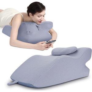 Neksteunkussen Traagschuim Zijslaapkussen Ergonomisch Hoofdkussen tegen Snurken en Rugpijn