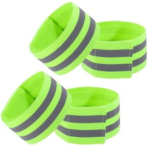 Allecto Plus - Reflecterende armbanden voor hoge zichtbaarheid in het donker - Set van 4 stuks