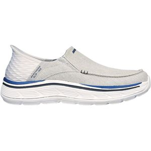 Skechers Heren Remaxed Fenick Slip-On, Grijs gewassen canvas, 40 EU