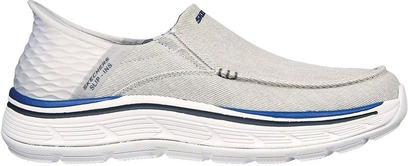 Skechers Heren Remaxed Fenick Slip-On, Grijs gewassen canvas, 40 EU