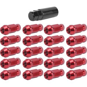 20pcs M12x1.5 Draad Hoge Sterkte 50BV30 Legering Stalen Rode Wielmoeren