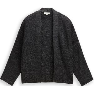 Tom Tailor Cropped vest met glittereffect