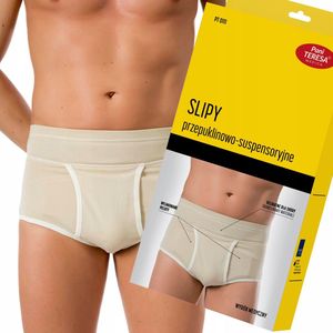 Mannen Hernia Slip PT 0111 Beige Maat L - Medisch Hulpmiddel