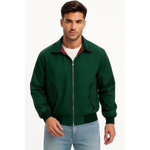 Harrington Jas - Klassieke Herenjas Maat S - Groen - Heren Jassen
