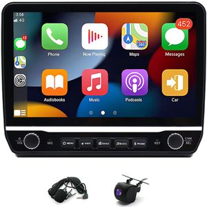 Android 15 Car Stereo Radio GPS Navigation 4+64G Compatible for 2006-2023 F-iat Ducato/ P-eugeot Boxer Fit for Carplay Android Auto 10in Touchscreen Car Radio with Bluetooth Wifi FM/AM/RDS DSP SWC Split Screen + AHD Backup Camera