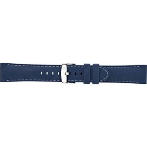 Morellato horlogeband Carezza U3844187060CR24 / PMU060CAREZZ24 Rubber Blauw 24mm + wit stiksel