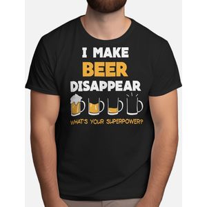 I Make Beer disappear - T Shirt - CraftBeer - BeerLovers - DrinkLocal - BeerMe - Bierliefhebbers - BierBrouwerij - Proost - SpeciaalBier