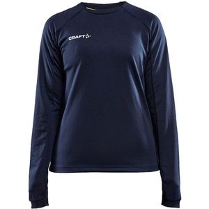 Craft - Evolve Crew Neck - Dames - Navy - Trainingsshirt - Lange Mouwen