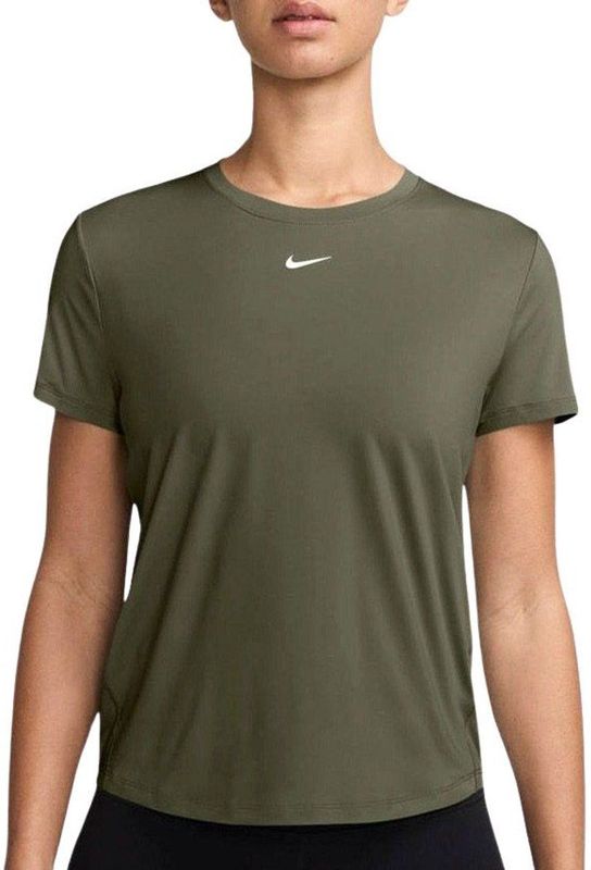 Nike - One Classic Dri-FIT - Damestop - Rood - Korte Mouwen