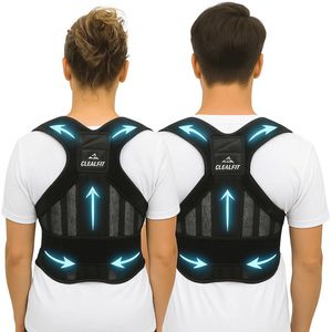 Ergonomische houdingscorrector voor heren en dames – Verlicht rug- en schouderpijn met verstelbare ondersteuning