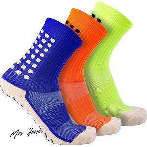 Mrs. Jones Antislip voetbalsokken - sportsokken voor extra grip op het voetbalveld .