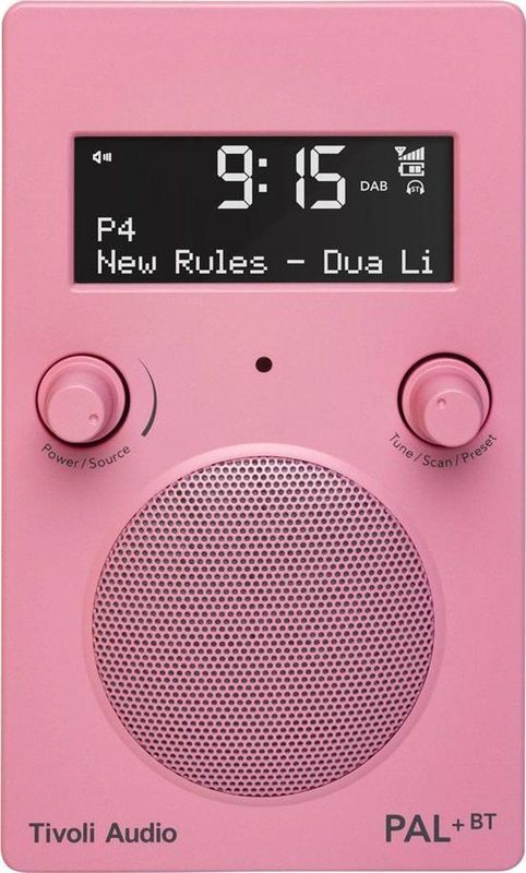 Tivoli Audio - PAL+Bluetooth - Draagbare DAB+ radio - Roze