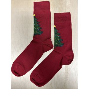 SOKn. Kerst sokken *KERSTBOOM* maat 40-46 (ook leuk om kado te geven !)