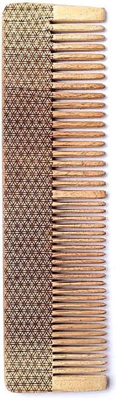 Kam van neemhout, inclusief Bloem des Levenspatroon