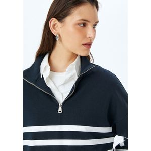 Halve ritssluiting Rits gedetailleerd Sweatshirt