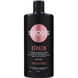 Syoss - Keratin Shampoo - Blauw Lotus - 500ml - Voor Zwak en Broos Haar