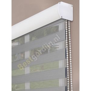 Op maat Verduisteren Duo rolgordijn lichtgrijs 120x240