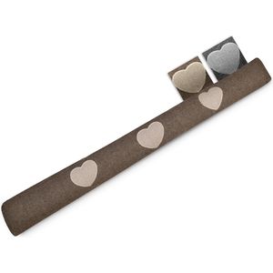 Beautissu Tochtstopper Deur Tuuli HR - 8 x 100 cm – Tochthond Bruin – Tochtkussen voor Deur en Ramen - Tochtrol