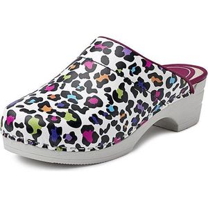 Clog met Buigzame PU Loop Zool Panter Kleur | Bighorn - 5030 | Maat 41