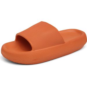 Geweo Badslippers Dame/Heren - Slippers - Waterdicht - Zwembad - Oranje - Maat 3637