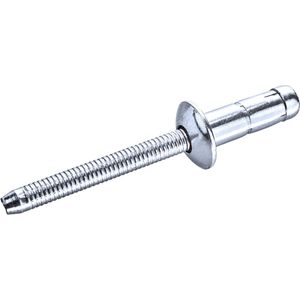 GOEBEL® - 250 x Constructie blindklinknagels (Ø x L) 4,8 x 16,5 mm - RVS A2 / RVS A2 - Platbolkop - PREMIUM-LOCK - 7830404816 - Popnagel