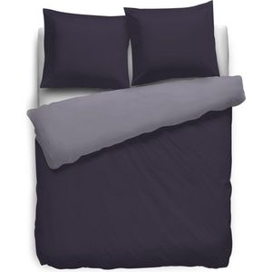 HNL - Perkal Uni Dekbedovertrek - Lilac/Velvet Purple - 100% Katoen-Perkal
