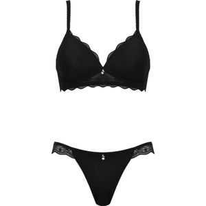 Naturana padded kanten soft BH zonder beugels maat 70D zwart