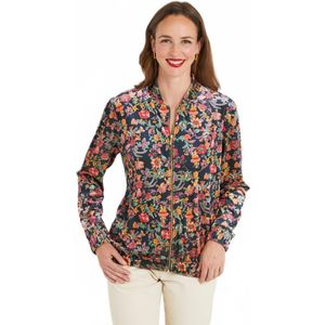 Fluwelen bomberjack met rits