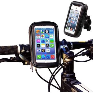 Telefoonhouder Fiets - Gsm Houder Fiets - Telefoonhouder Motor - Telefoonhouder Scooter - 360 Graden Draaibaar - Stevige Grip - Beweegt Niet - Iedere Stang Of Stuur - Universeel Voor Alle Smartphones Tot 6.8 Inch