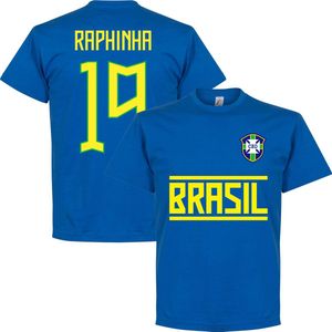 Brazilië Raphinha 19 Team T-Shirt - Blauw - L