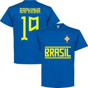 Brazilië Raphinha 19 Team T-Shirt - Blauw - 4XL