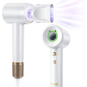 Professionele Föhn - Haardroger - Ionische Fohn - Power Föhn - Styling Föhn - Haardroger apparaat - Snel drogen - Touchscreen - 2 warmte standen - Geruisloos - Extra opzetstuk - Infrarood - 360° draaien - Lichtgewicht - Universeel