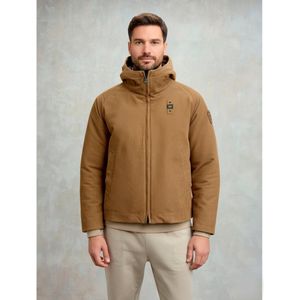 Blauer - Fluwelen Luikjasje - Bruin - Capuchonjas - Urban Stijl